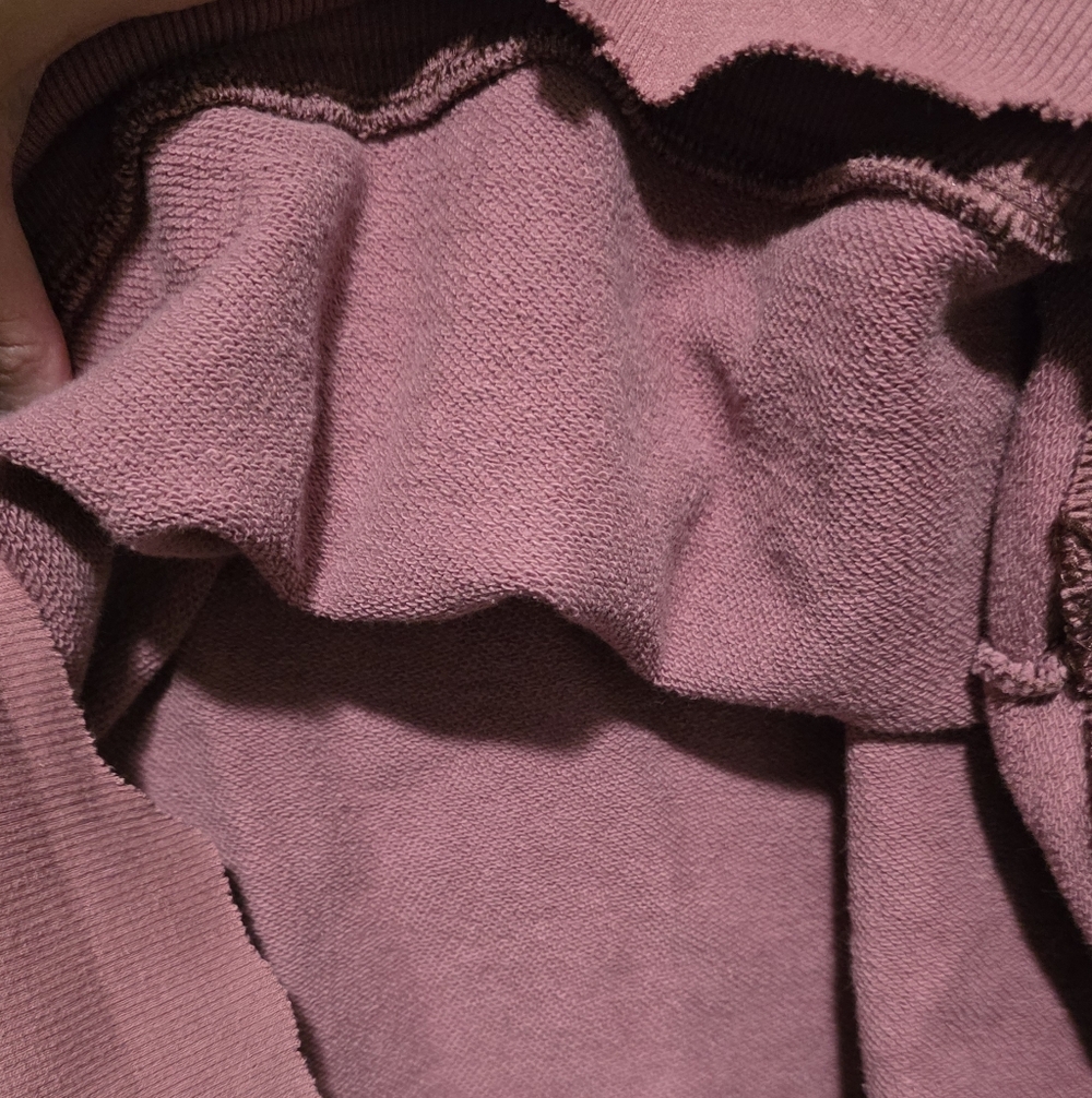 HBAT Kanye West Sunday Service Trust God Sweatshirt Pink Distressed Raw Hem - Picture 9 of 16